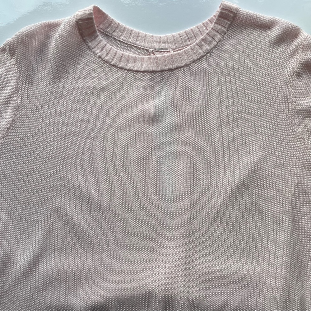 Lululemon Sincerely Yours Sweater / Size 10 / Pink Glow Cashlu Relaxed - Picture 5 of 10